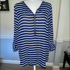 2 Large Striped Shirts
